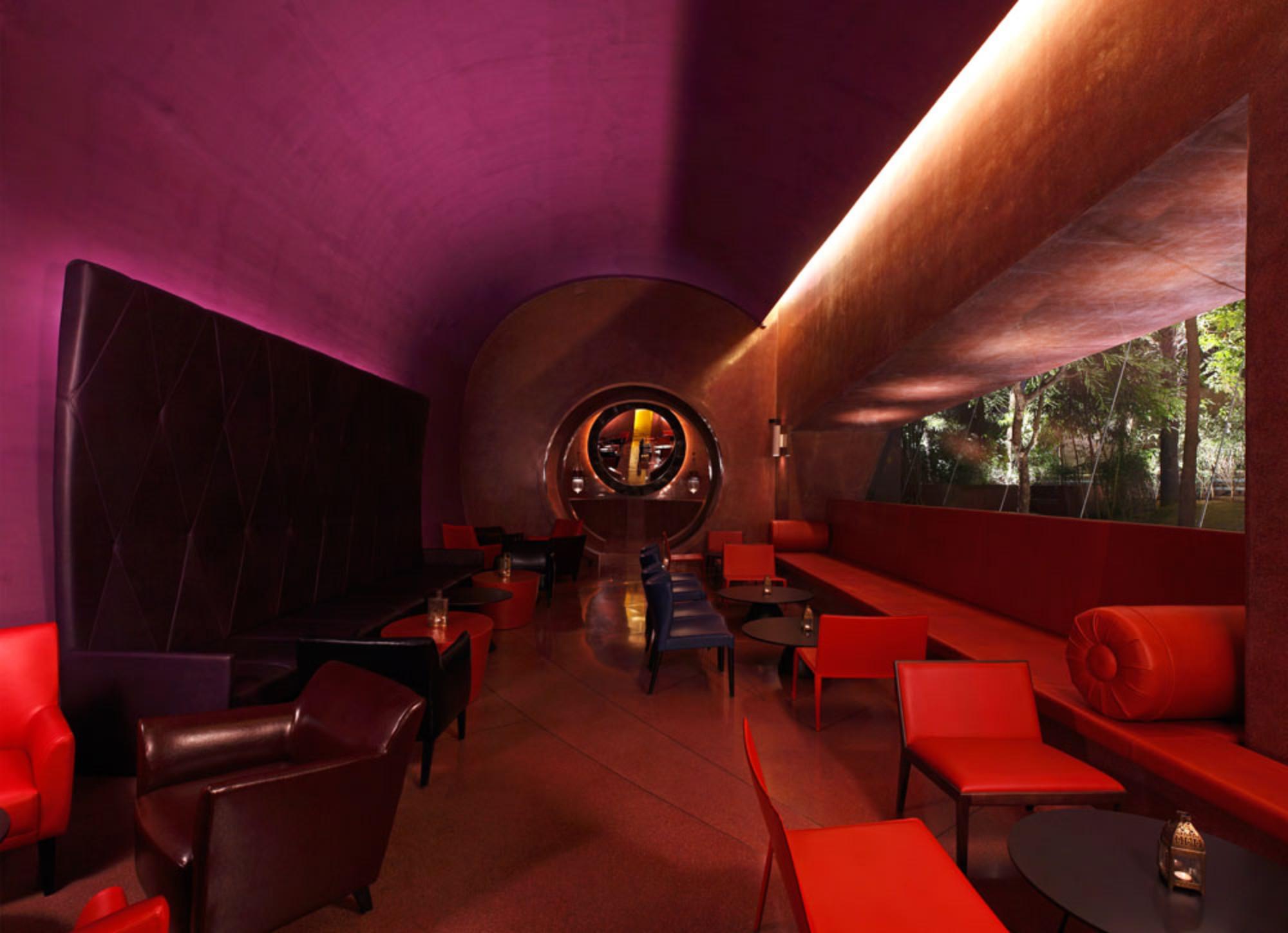 Roseate House New Delhi Nova Deli Exterior foto Interior of the restaurant