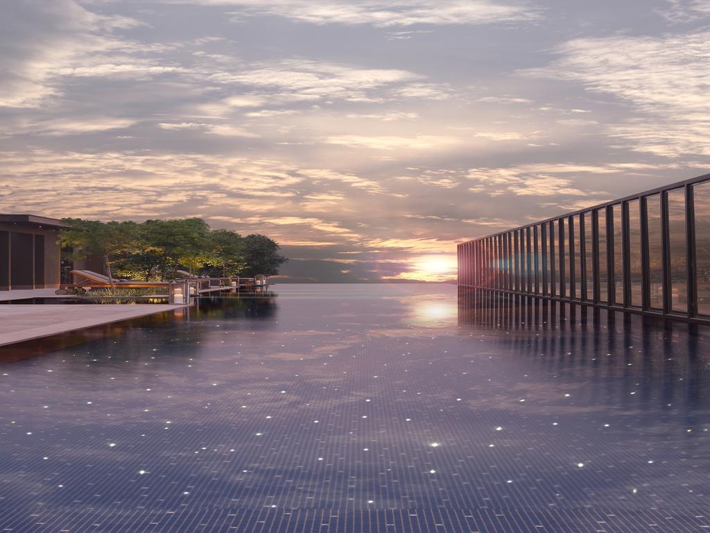 Roseate House New Delhi Nova Deli Exterior foto The Sky Pool