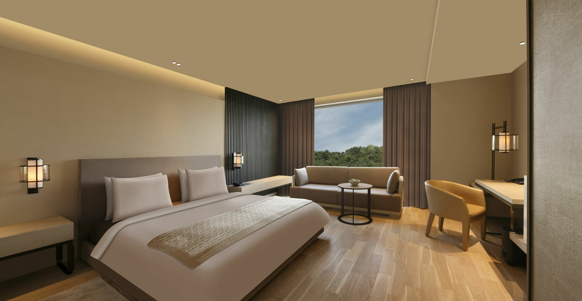 Roseate House New Delhi Nova Deli Exterior foto Deluxe Room